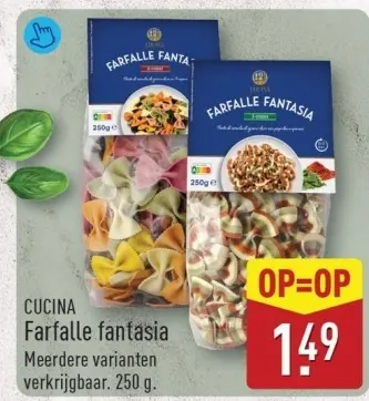 Aanbieding: Farfalle fantasia