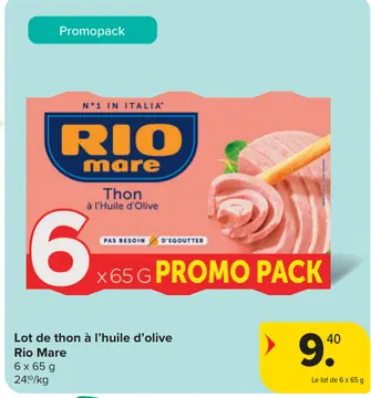 Offre: Lot de thon à l'huile d'olive