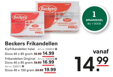 Aanbieding: Beckers Frikandellen