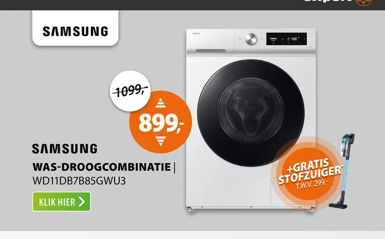 Aanbieding: Samsung WD11DB7B85GWU3 Bespoke AI Wash