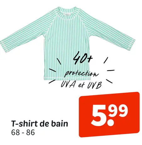 Offre: T-shirt de bain