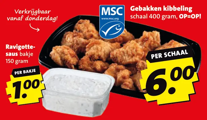 Aanbieding: Gebakken kibbeling