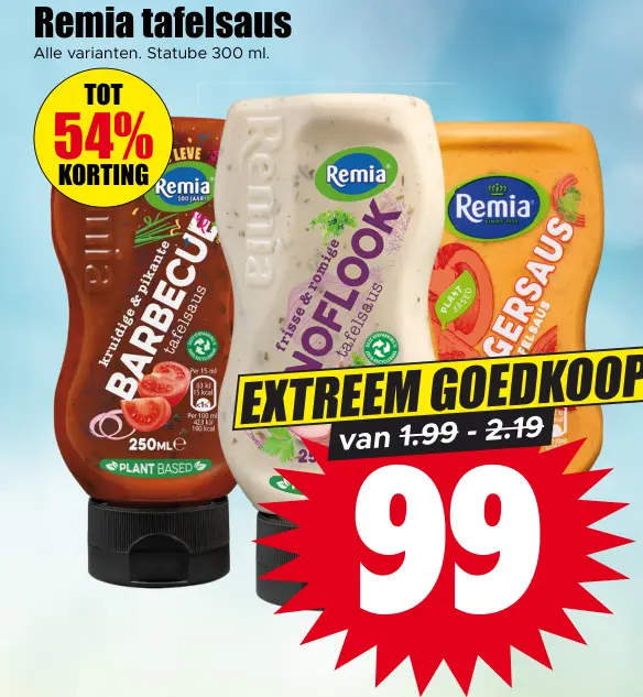 Aanbieding: Remia tafelsaus