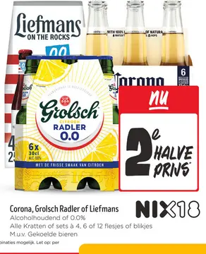 Aanbieding: Corona, Grolsch Radler of Liefmans