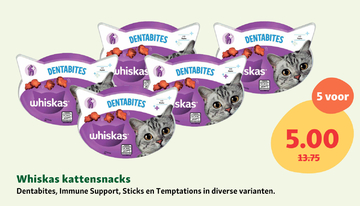 Aanbieding: Whiskas kattensnacks