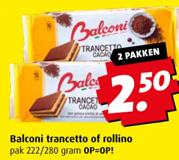 Aanbieding: Balconi trancetto of rollino