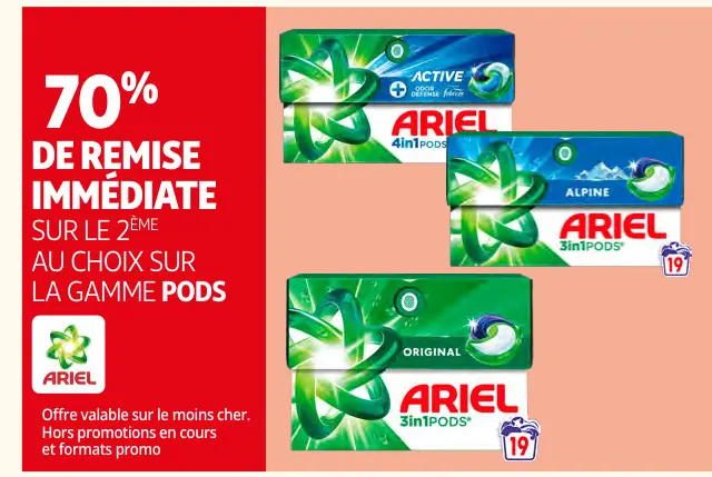 Promotie: Ariel pods