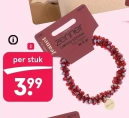 Aanbieding: Haar elastiek met kraaltjes