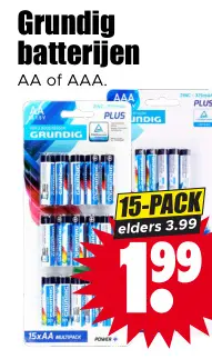 Aanbieding: Grundig batterijen