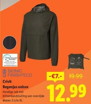 Aanbieding: Regenjas unisex