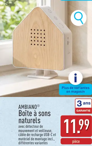 Offre: Boîte à sons naturels