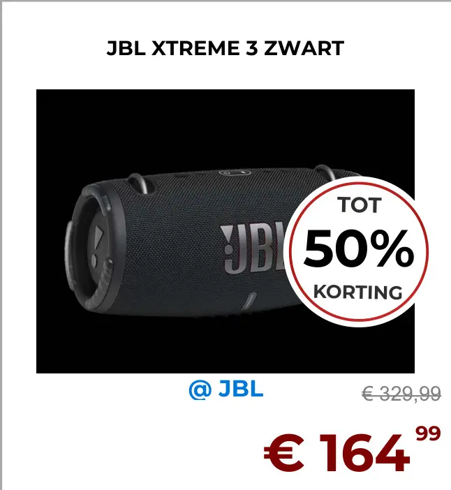 Aanbieding: Jbl xtreme 3 zwart