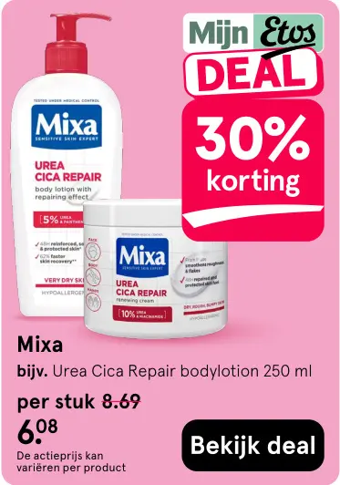 Aanbieding: Mixa Urea Cica Repair bodylotion