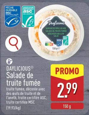 Offre: Salade de truite fumée
