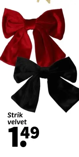Aanbieding: Strik velvet