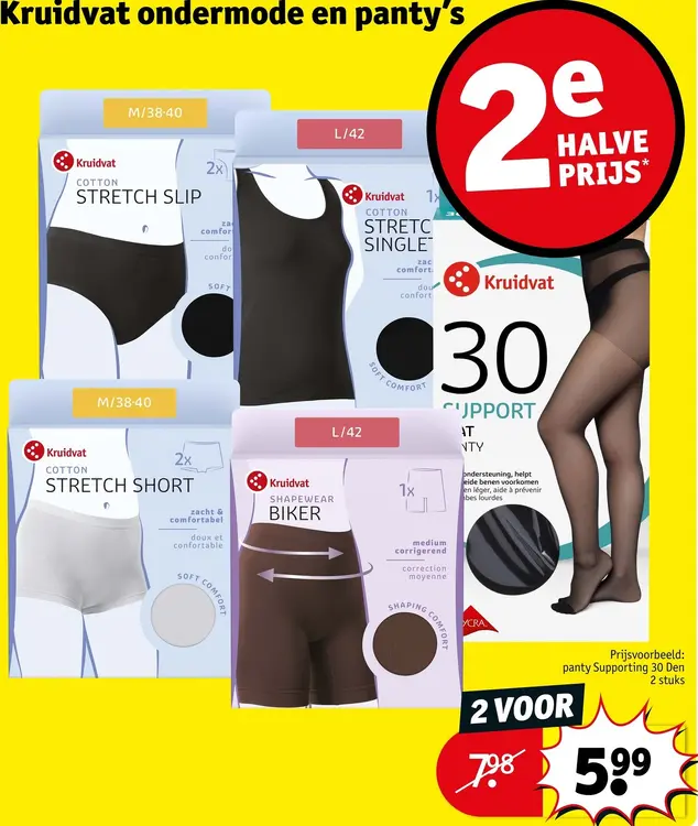 Aanbieding: Ondermode en panty's