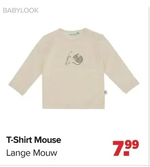 Aanbieding: T-Shirt Mouse Lange Mouw
