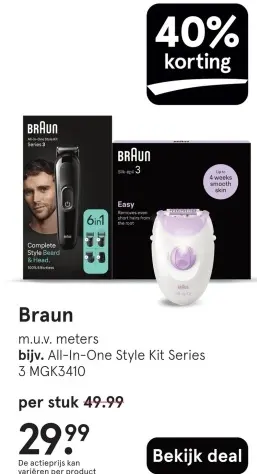Aanbieding: Braun All-In-One Style Kit Series 3 MGK3410
