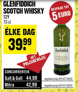 Aanbieding: Glenfiddich scotch whisky