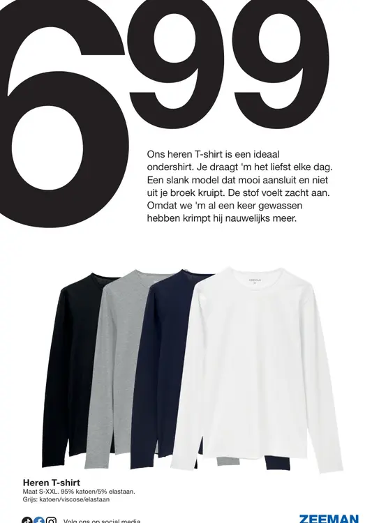 Promotie: Heren T-shirt