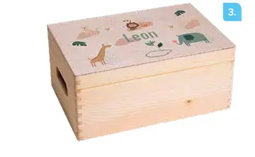 Aanbieding: Kist met naam