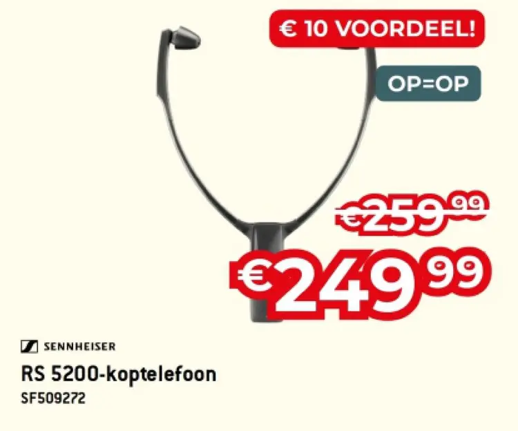 Promotie: RS 5200-koptelefoon