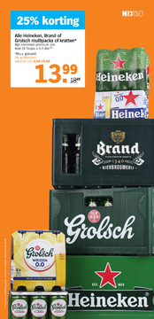 Aanbieding: Heineken premium pils Krat