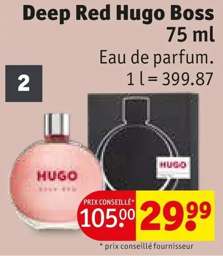 Offre: Deep Red Hugo Boss