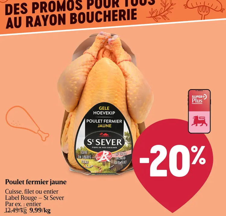 Offre: Poulet fermier jaune