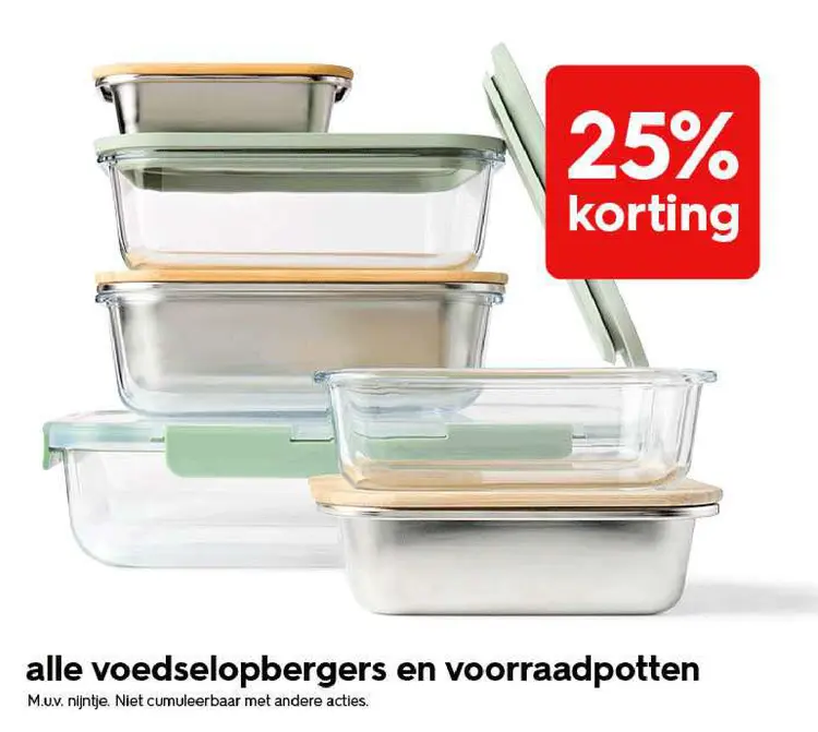 Promotie: voedselopbergers en voorraadpotten