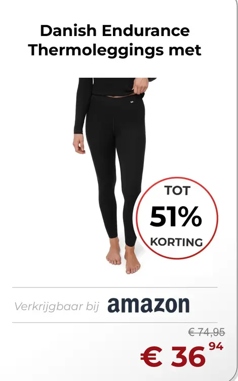 Aanbieding: Danish Endurance Thermoleggings
