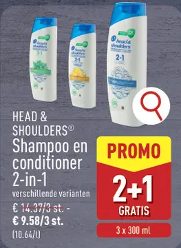 Aanbieding: Shampoo en conditioner 2-in-1