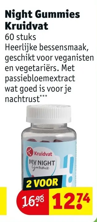 Aanbieding: Night Gummies Kruidvat