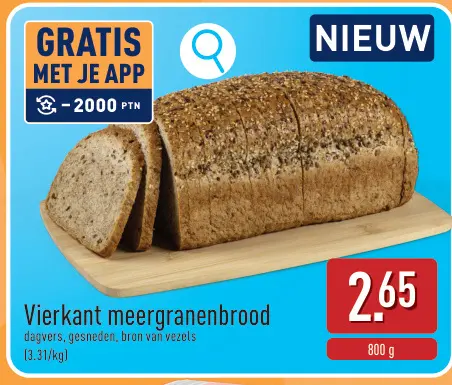 Promotie: Vierkant meergranenbrood