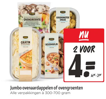 Aanbieding: Oven aardappelen of ovengroenten