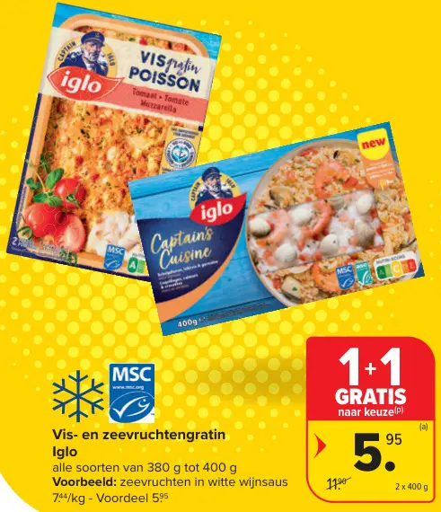 Promotie: Vis- en zeevruchtengratin