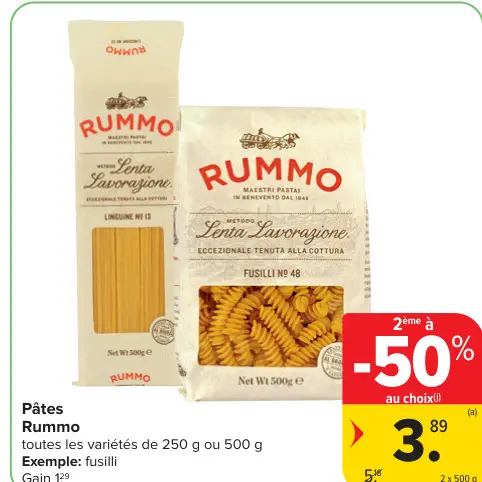 Offre: Pâtes