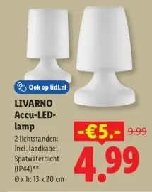 Aanbieding: Accu-LED-lamp