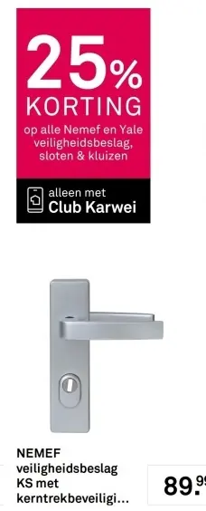 Aanbieding: Veiligheidsbeslag KS met kerntrekbeveiliging