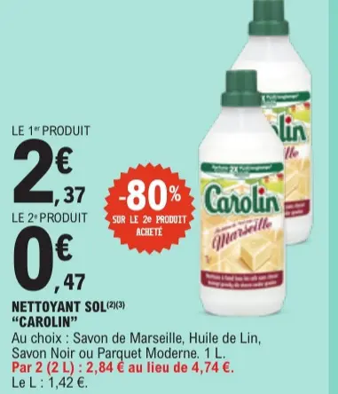 Promotie: Nettoyant sol