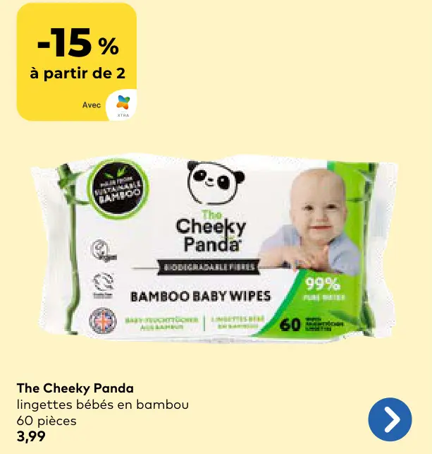 Offre: Lingettes bébés en bambou