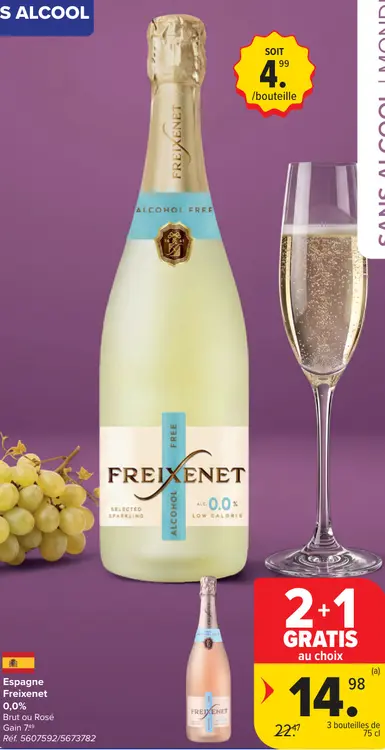 Offre: Freixenet 0,0% Brut ou Rosé