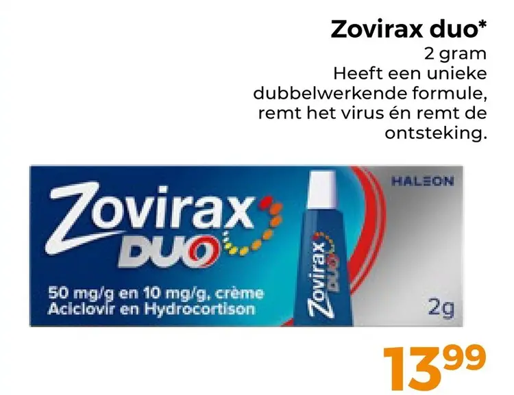 Aanbieding: Zovirax duo