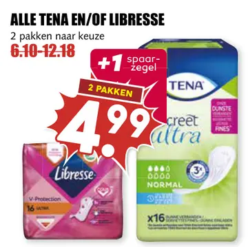 Aanbieding: Alle Tena en/of Libresse