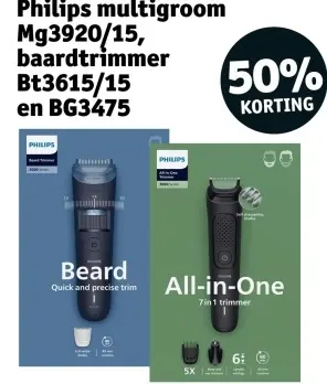 Promotie: Philips multigroom, baardtrimmer