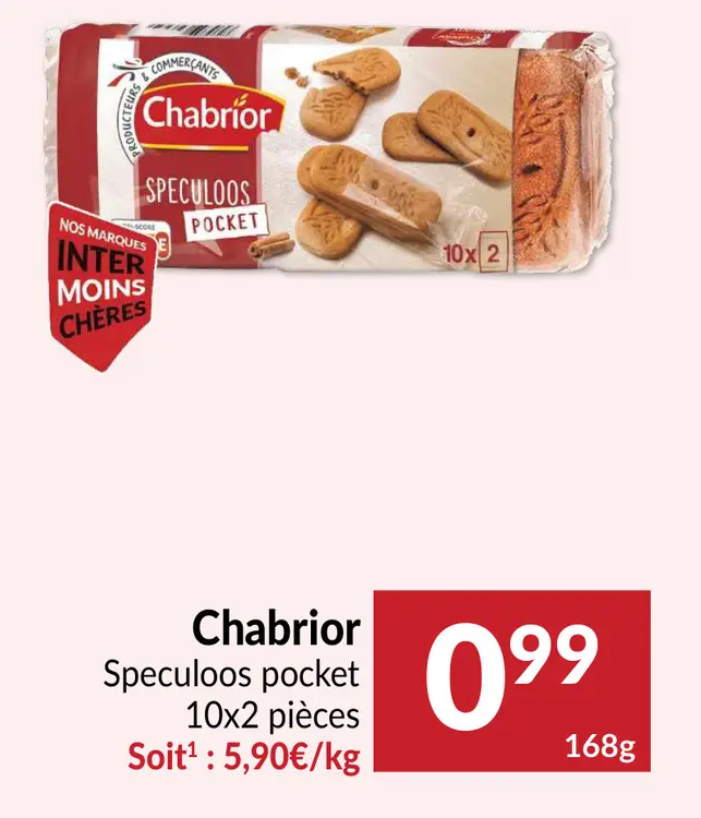 Offre: Chabrior Speculoos pocket