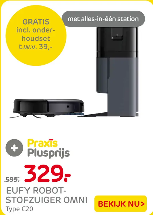 Aanbieding: EUFY ROBOT-STOFZUIGER OMNI Type C20