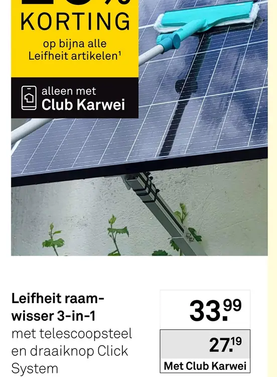 Aanbieding: raamwisser 3-in-1