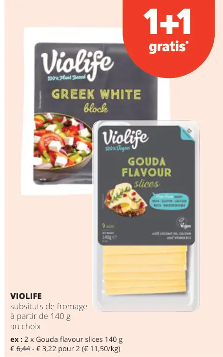 Offre: subsituts de fromage