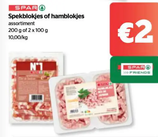 Promotie: Spekblokjes of hamblokjes